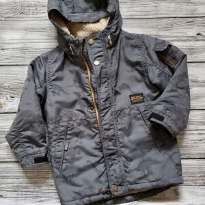 Next Direct Dinosaur Print Parka Fall Winter Size 3-4 NWOT